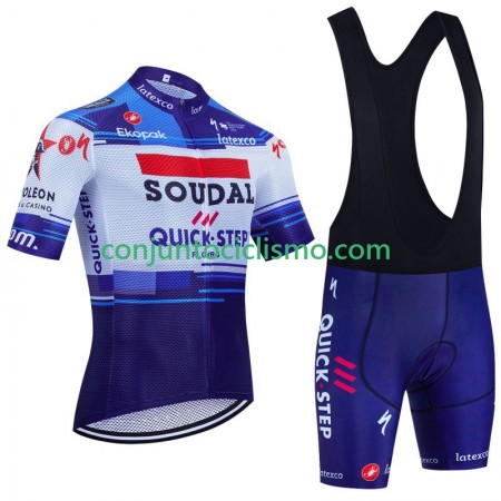 Conjunto Maillot + Culotte Corto con tirantes Soudal Quickstep 2023